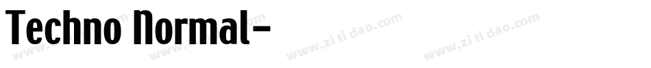 Techno Normal字体转换